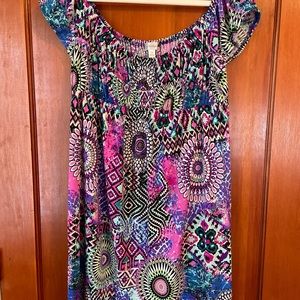 Dress Barn Short Peasant Dress 16W